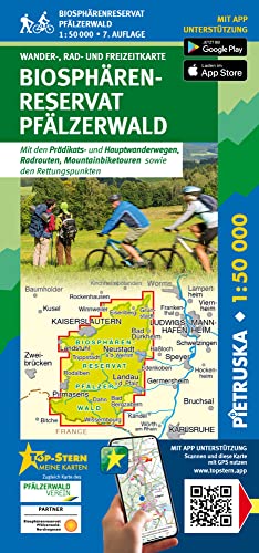 Biosphärenreservat Pfälzerwald: Wander-, Rad- und Freizeitkarte, 7. Auflage