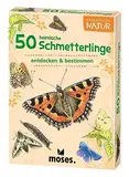 moses. Expedition Natur - 50 heimische Schmetterlinge| Bestimmungskarten im Set | Mit spannenden Quizfragen