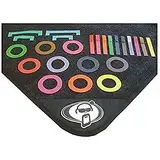 Protection Racket Drum Mat Coloured Markers