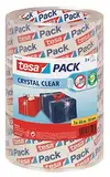 tesa Packband "Crystal Clear", kristall-klar, 3 Rollen, 66m x 50mm