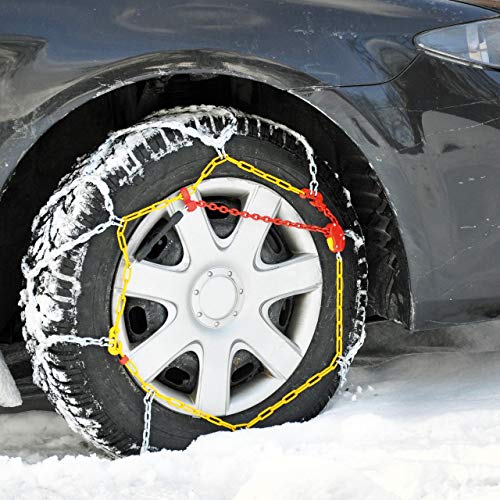 cartrend Schneeketten Auto Schneekette mit ÖNORM im Kunststoffkoffer, 2er-Set "Safety" Größe 30