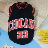 Chicago Basket Ball T-Shirt für Hunde, Größe S