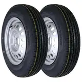 2 Kompletträder für Anhänger 145/80R13 79N mit Felge 4x100 4Jx13 ET30 | Reifen | Rad | Set