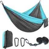 EDWINENE Camping Hängematte für Mehrpersonen, Hammock Ultraleicht Bragbare, Belastbarkeit bis 300 kg(300 x 200 cm), Haengematte mit Reisetasche für Outdoor, Indoor, Strand, Camping