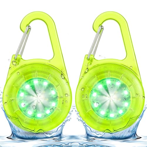 LED Blinklicht Sicherheitslicht IP68 Wasserdicht USB Aufladbar Sicherheit Licht für Kinder Schulranzen Nachtläufer Bergsteiger Hunde Leuchtanhänger Clip Dauerlicht und Blinklicht 2er