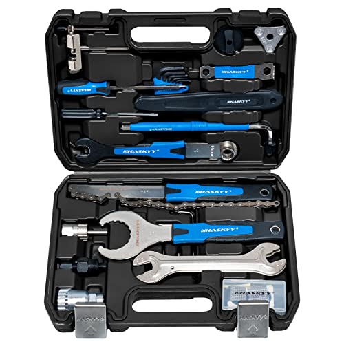 Fahrrad E-Bike Reparatur Kit 51 tlg. Hand Werkzeug Set Multifunktions Koffer Bike Tool Reifen Flick Ketten, aus Gummi