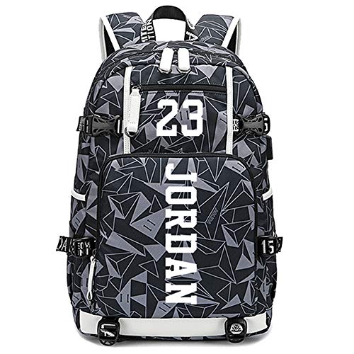 FANwenfeng Basketball Spieler Sterne Michael MJ23 leuchtende Rucksack Reise Student Rucksack Fans Bookbag für Männer Frauen (G-Muster 2)