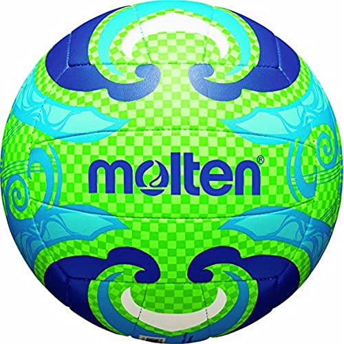 molten Beachvolleyball Unisex, mehrfarbig (grün/blau), 5, V5B1502-L
