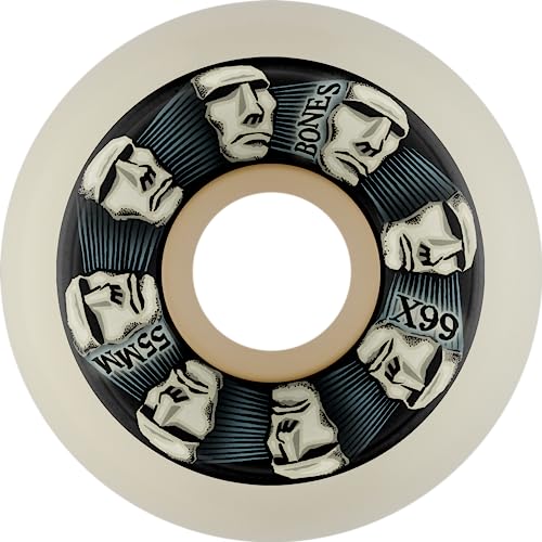 Bones Wheels X-Formula X99 Skateboard-Räder, Head Rush, 55 mm, 99A, V5 Sidecut, WSCAXHDR5599A4