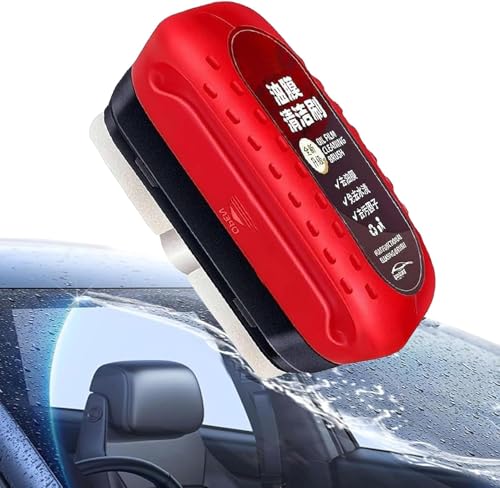 Automotive Oil Film Cleaning Brush, Glass Cleaning Board, Oil-Repellent Film for Car Windows, Hydrophobic Glass Coating for Windscreen, Glass Cleaning Board, Car Glass Oil Film Remover