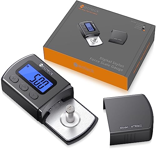 Neoteck Digitale Tonarmwaage Turntable Stylus Force Scale Gauge Tester Prüfvorrichtung der Kraft vom Plattenspieler 0,01g Blaue LCD Hintergrundbeleuchtung für Tonarm des Plattenspielers