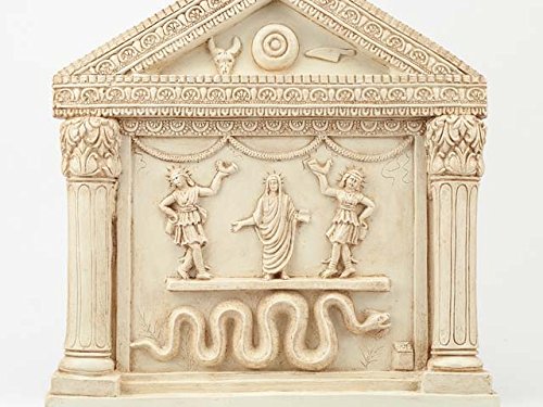 Forum Traiani Lararium römischer Kult Altar - Altarbild aus Pompeji Antiker Altarstein der Römer