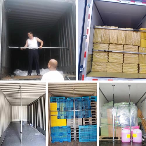 Ladebalken, 2er-Pack, Ladebalken, strapazierfähig, verstellbare Stützstange für Pickup-Anhänger, extra Langer Ladebalken aus Stahl für die Ladefläche, ausziehbarer Wagenheber (1,3 m ~ 1,68 m