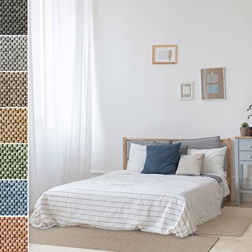 Floordirekt Bettumrandung Sabang in Sisal-Optik | Bettvorleger Teppichläufer | 3-teiliges Läufer-Set in vielen Farben (B: 67 cm | L: 1 x 250 cm + 2 x 140 cm, Natur)