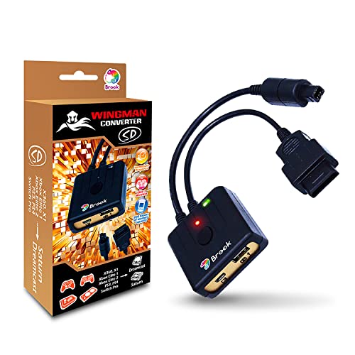 Wingman SD Converter für SEGA Saturn & Dreamcast für Controller von: PS3, 4, Xbox360, Xbox One, Xbox Series X/S, Xbox Elite, Switch Pro