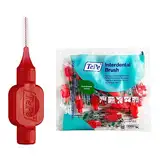 TePe Interdental Brush, Original, Red, 0.5 mm/ISO 2, 20pcs, plaque removal, efficient clean between the teeth, tooth floss, for narrow gaps