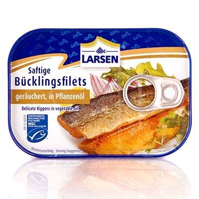 Larsen MSC Bücklingsfilets Geräuchert In Rapsöl, 110 g