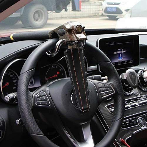 MASO High-End-Lenkradschloss, Diebstahlsicherung, Anti-Schnitt-Säge, Rost, mit 3 Schlüsseln, für SUV, Schwerlastfahrzeug, Auto