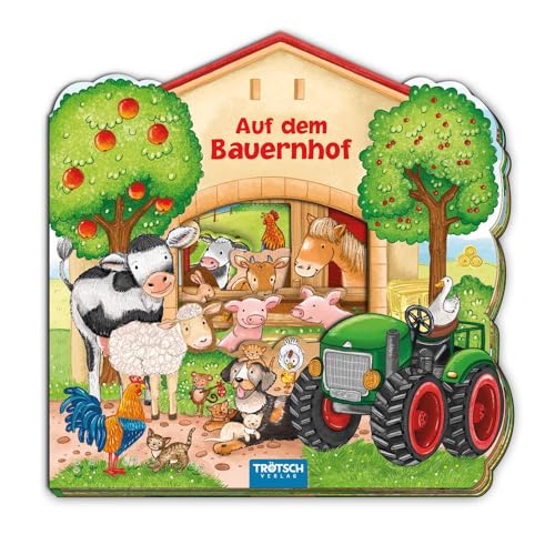 TRÖTSCH - Fensterbuch "Auf dem Bauernhof" | Spannendes Kinderbuch mit beweglichen Fenstern zum Erkunden.: Bilderbuch mit liebevollen Illustrationen und vielen Details über den Bauernhof | Ab 2 Jahren