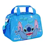 PERLETTI Stitch Sporttasche für Kinder 3 4 5 6 Jahre - Blauer Schwimmtasche Badetasche Kleine Jungen mit Stitch Außerirdische - Kindergarten Tasche Kleinkinder für Sport Reisen Weekend - 28x41x21 cm