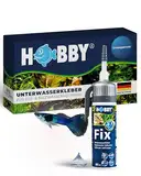 HOBBY Aquaristik Fix Unterwasserkleber I 80 ml Kartusche I universell einsetzbarer Kleber für Aquarien I Hochleistungskleber für Unterwasserreparaturen in Süß- und Meerwasseraquarien I transparent