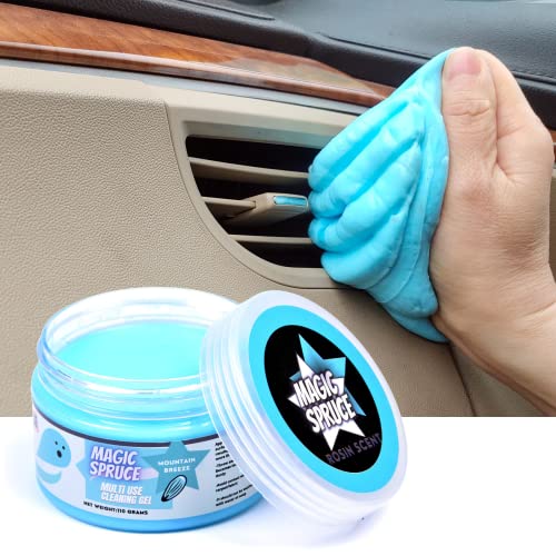 ToysButty Auto Reinigung Gel, Knete Auto Innenraum Reiniger, Auto Zubehör mit Geruch Bergbrise Auto Duft,Auto Gadget, Car Reiningunsgel Gel Auto Innenraum Reiniger, Laptop Tastatur Reinigungsset Kit