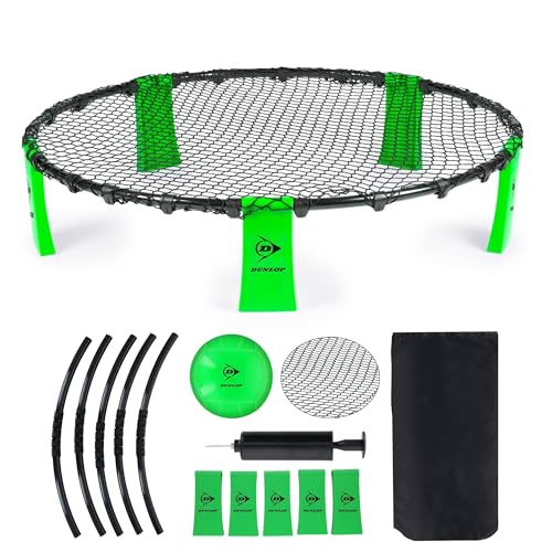 Dunlop Spyderball Set - Geeignet für Spikeball- 90 x 20 cm - Gartenspiele - Inklusive Ball, Pumpe und Reisetasche