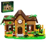 ZIQILIGHTING Stardew Farm Gemeindezentrum Gebäude Spielzeug-Valley Farm Architektur Baukasten mit Pflanzen, Geschenkidee für Kinder ab 8 Jahren (1042PCS)