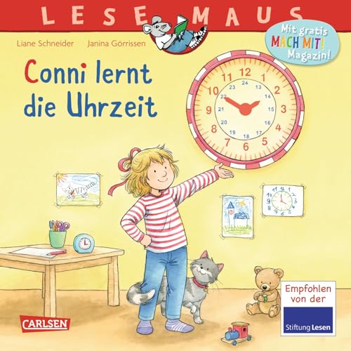 LESEMAUS 190: Conni lernt die Uhrzeit (190): Eine Vorlesegeschichte, in der auf anschauliche Art Sachwissen vermittelt wird