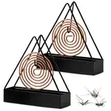 Mückenspirale Halter, Pipihome 2 Stück Moskito Spulenhalter, Mückenspiralen Halter Metall, Räucherspiralen Halter, Tragbar Spiral Mosquito Coil Holder für Zuhause, Wohnzimmer, Schlafzimmer, Garten