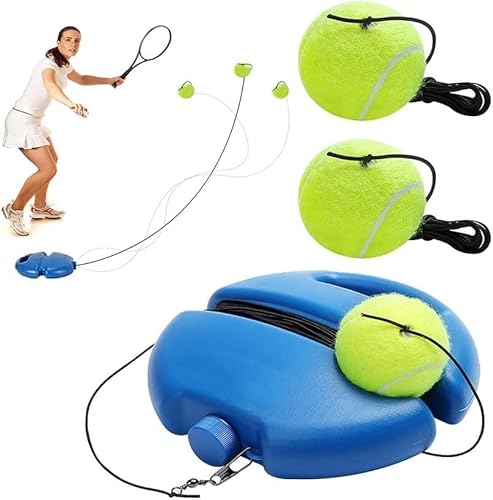 STARTONYOU Tennis-Trainer Tennistrainer Set Trainer Baseboard Set mit 1 Rebound Ball, Selbststudium Übungs-Trainingswerkzeug Tennistrainingsausrüstung für Solotraining Erwachsener