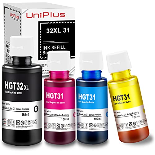 Kompatibel 31 32 XL Nachfülltinte für Drucker Smart Tank 7305 7005, Druckertinte 31 32XL für Smart Tank Plus 570 555 559 655 315 319 455 515 519 670 Smart Tank 7605 7306 7006 Ink Tank Wireless 415 419