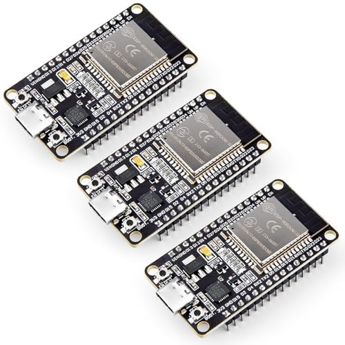 ELEGOO ESP32 Entwicklungsboard USB-C, 2.4GHz Dual Modus WiFi+Bluetooth Dual Core Mikrocontroller für Arduino IDE, Unterstützung AP/STA/AP+STA, CP2102 Chip, 2 Stück