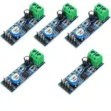 Hailege 5pcs LM386 Mono Audio Verstärker Modul 200 mal AMP Solo 5V-12V 10K einstellbar