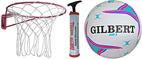 GILBERT Academy Wand montiert Netball Ring Starter Set