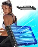 Jitesy Home Bräunungsraum, 45W tragbare Bräunungslampe, Gesichtsbräunung mit klappbarem Ständer und Haken mit 216 LEDs, gut für Reisen nach Hause.