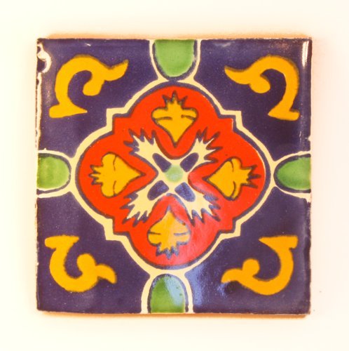 Mexikanischen handgemachten Talavera, 10.5cm Fliesen - Einzelfliese