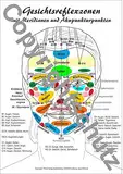 Gesichtsreflexzonen: Lehrkarte A4 (Lehrtafeln / Übersichtskarten)