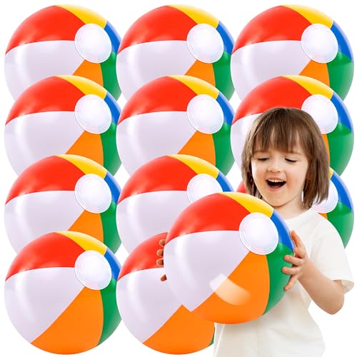 JOYIN 12 Stück Dia16 /40cm Wasserball aufblasbar,Strandball Aufblasbar, Wasserball Kinder und Erwachsene Sommer-Pool-Party-Spielzeug, Strand Spielzeug, Party Favors