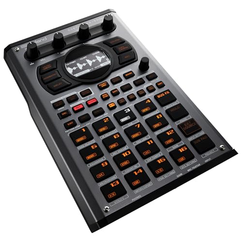 Roland SP-404MKII Sampler und Effektunit für Kreative – Der legendäre SP-404 Beatmaker mit zahlreichen modernen Upgrades – Schneller Workflow – 16 GB interner Speicher – 32-stimmig polyphon Grey