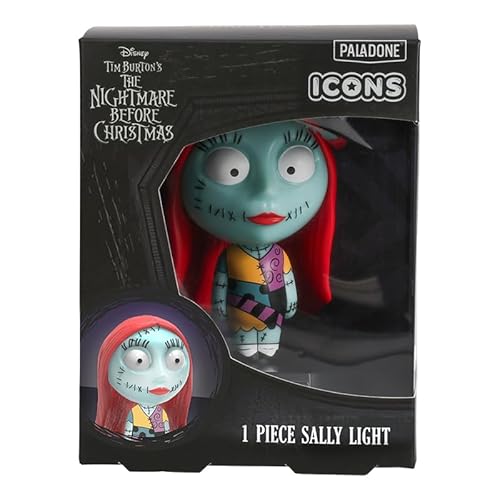 Paladone Sally Icon Light - Offiziell Lizenziertes Nightmare Before Christmas Merchandise Sammlerstück Geschenk für Filmfans Gruselige Halloween-Dekoration Batteriebetrieben (10cm)