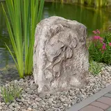 Abdeckfelsen Gartenfelsen Sandstein Optik Kunstfelsen Trafohaus 28x40 cm Pumpenabdeckung