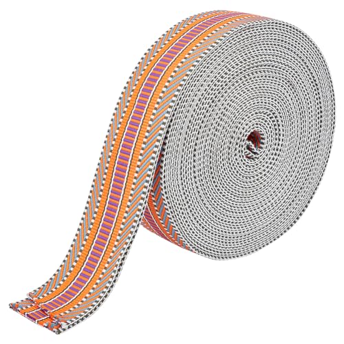 ANATTASOUL Nylon Gurtband 1.56cm 381 m Jacquard Baumwoll Gurtband Gurtband Sicherheitsgurtband Polyester Gurtband Zum Basteln Haustierhalsbänder Leinen Rucksackgurt 1/2mm (10)(2) cm