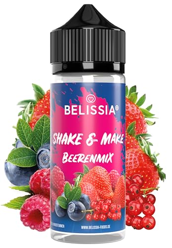 Belissia Shake and Make - Beerenmix - Hochdosiertes Lebensmittel Aroma 10ml mit praktischer Schüttelflasche zum mischen. Für Lebensmittel, Kochen, Backen, Hobby, Raumerfrischung uvm.