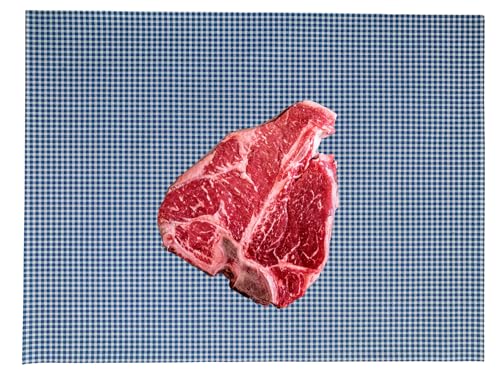 Fleischpapier beschichtet 10kg, Einschlagpapier für Metzgereien, Einschlagpapier 1/4 Bogen (37,5×50 cm), Duplex Papier, 56g/m² Frischpapier + 6µm PE-Beschichtung