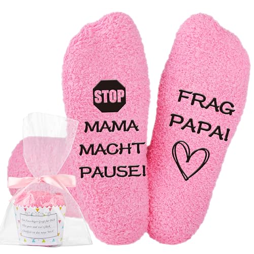 Jeasona Mama Socken Geschenke für Mama Geburtstag Weihnachtsgeschenke für Mama von Tochter/Sohn Geburtstagsgeschenk für Mama Muttertagsgeschenk Geschenkideen für die Mutter Beste Mama