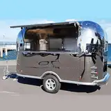 COGSUN 11,5 Fuß Spiegel Vendor Cart Anhänger, Mobile Reiseanhänger für Autoträger, kommerzielle LKW-Anhänger mit voller Küche zum Verkauf, ideales Abschleppwagen & Frachtanhänger-Zubehör