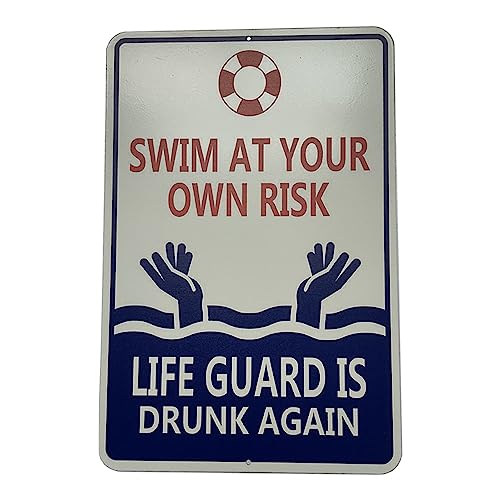 Pool-Regeln Schwimm-Blechschild, Pool-Wissen, Metall-Blechschild, Pool-Regeln, Planung, Schwimmbadregeln, Schild für Sicherheit im Freien, Bauernhof, Warndekoration (08