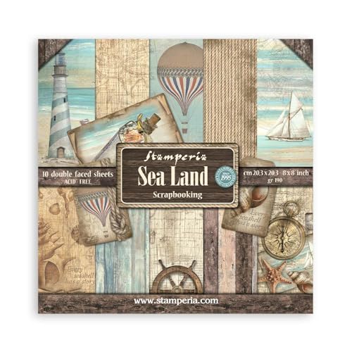 Stamperia SBBS101 Scrapbook Pad, 20,3 x 20,3 x 0,1 cm