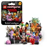 LEGO Minifiguren Dungeons & Dragons, 1 von 12 zufällig ausgewählten Sammelfiguren, Tieflingzauberin und Gith-Hexenmeister, Set für Kinder, Geschenk für Jungen und Mädchen ab 5 Jahren 71047